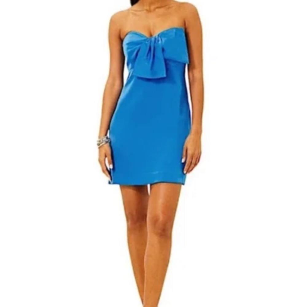 Lilly Pulitzer Carlynn Satin Bow Strapless Dress
